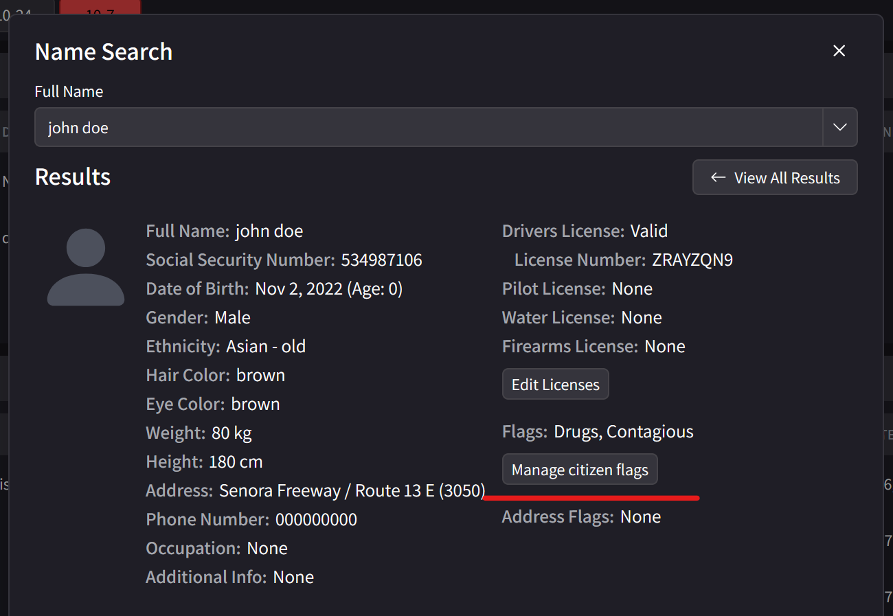 Example for citizen-flag usage